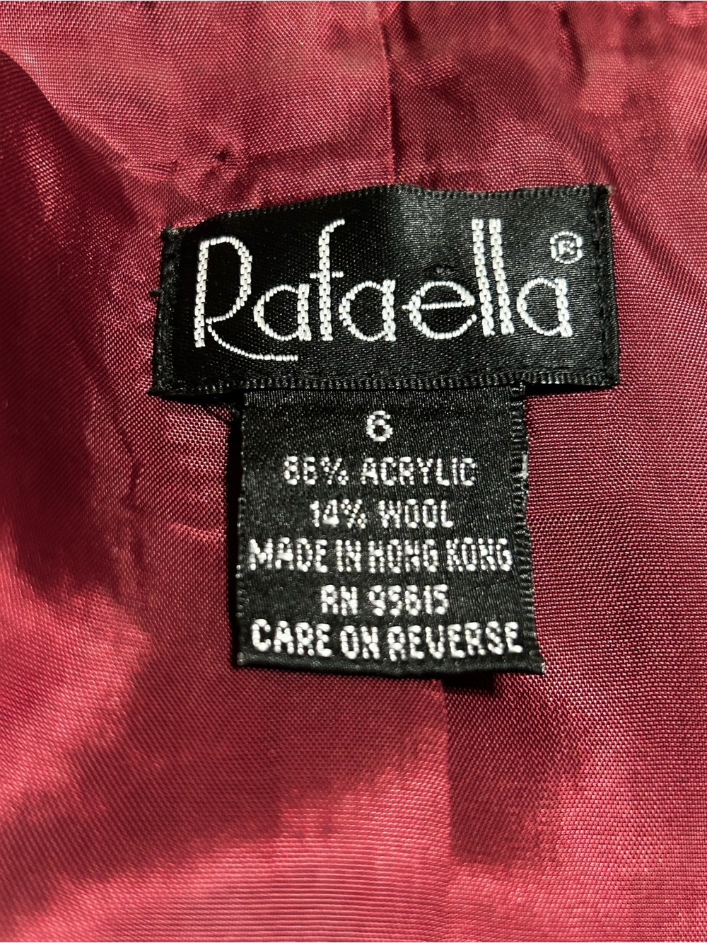 Vintage Rafaella Red Tweed Fringe Jacket - Picture 2 of 7